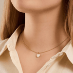 Ocean Heart Necklace gold von Pernille Corydon