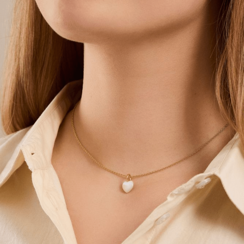 Ocean Heart Necklace gold von Pernille Corydon