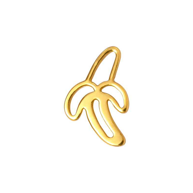 Ohrring – Banana gold von LULU Copenhagen