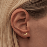 Ohrring - Blink glänzend Gold von Lulu copenhagen