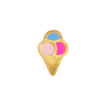 Ohrring - Ice cone Gold von Lulu copenhagen