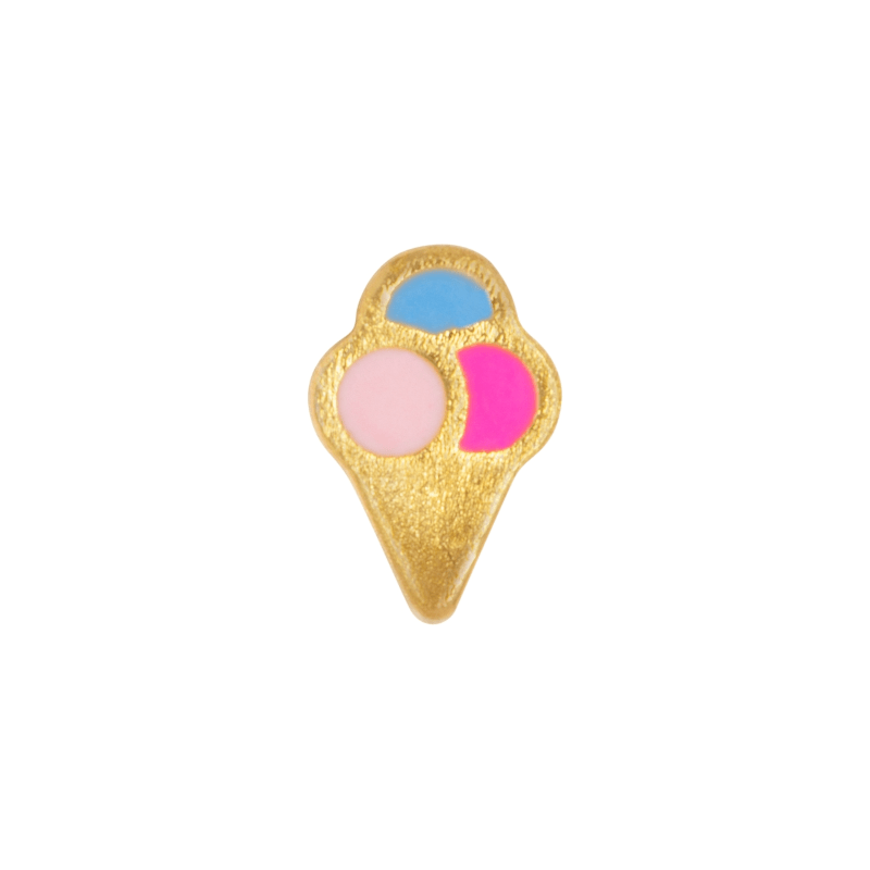Ohrring - Ice cone Gold von Lulu copenhagen