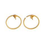 Ohrringe - Hoops 24mm gold von Design Letters