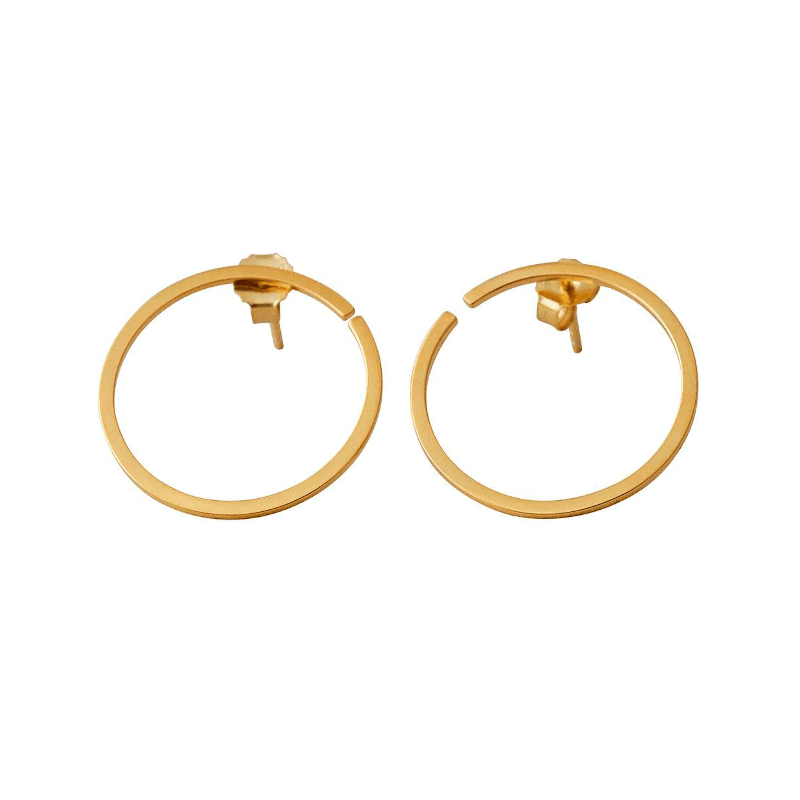Ohrringe - Hoops 24mm gold von Design Letters