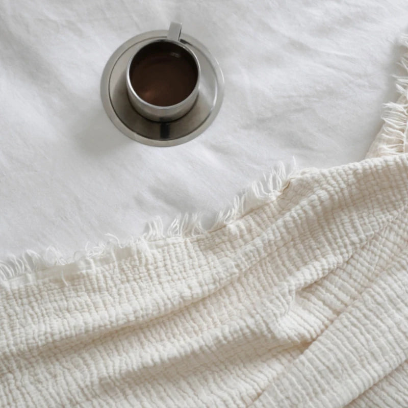 ooh noo - Bettüberwurf Muslin Cotton Natur