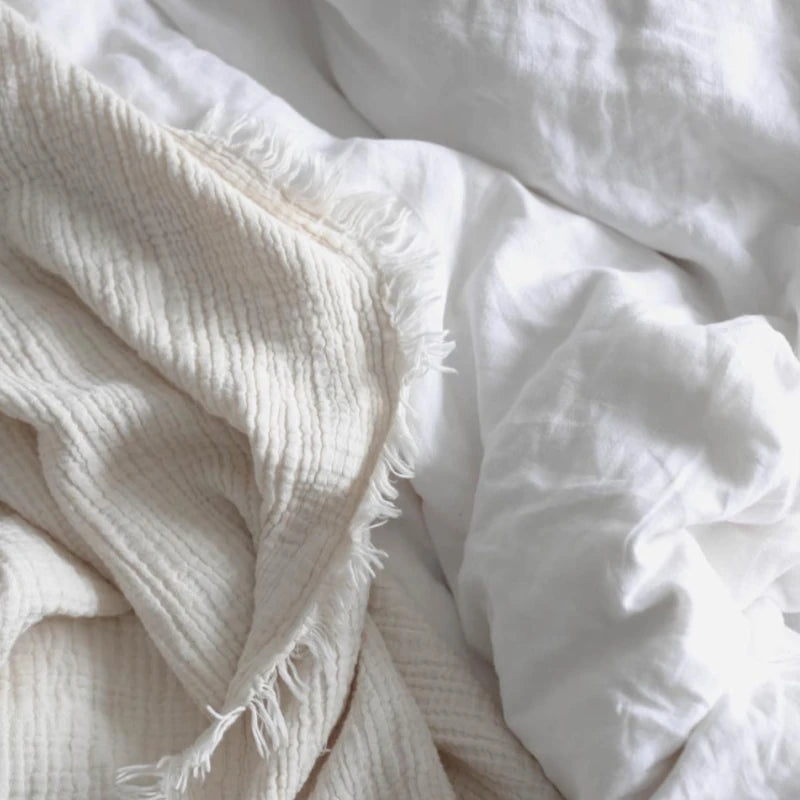 ooh noo - Bettüberwurf Muslin Cotton Natur