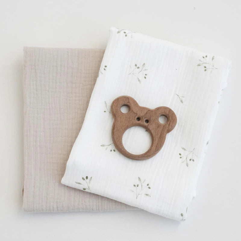 ooh noo - Muslin Sahara/Olive Tree 2er Set