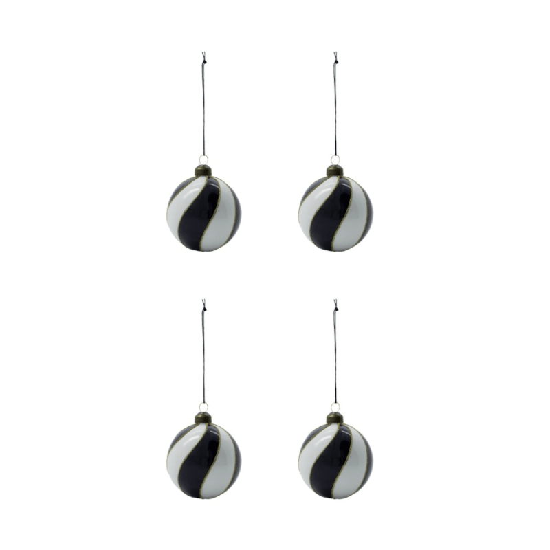 Ornament - Coil Schwarz/Weiss von House Doctor