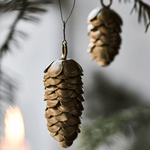 Ornament - Cone gold 2er Set von House Doctor