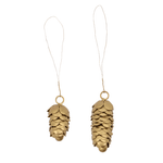 Ornament - Cone gold 2er Set von House Doctor