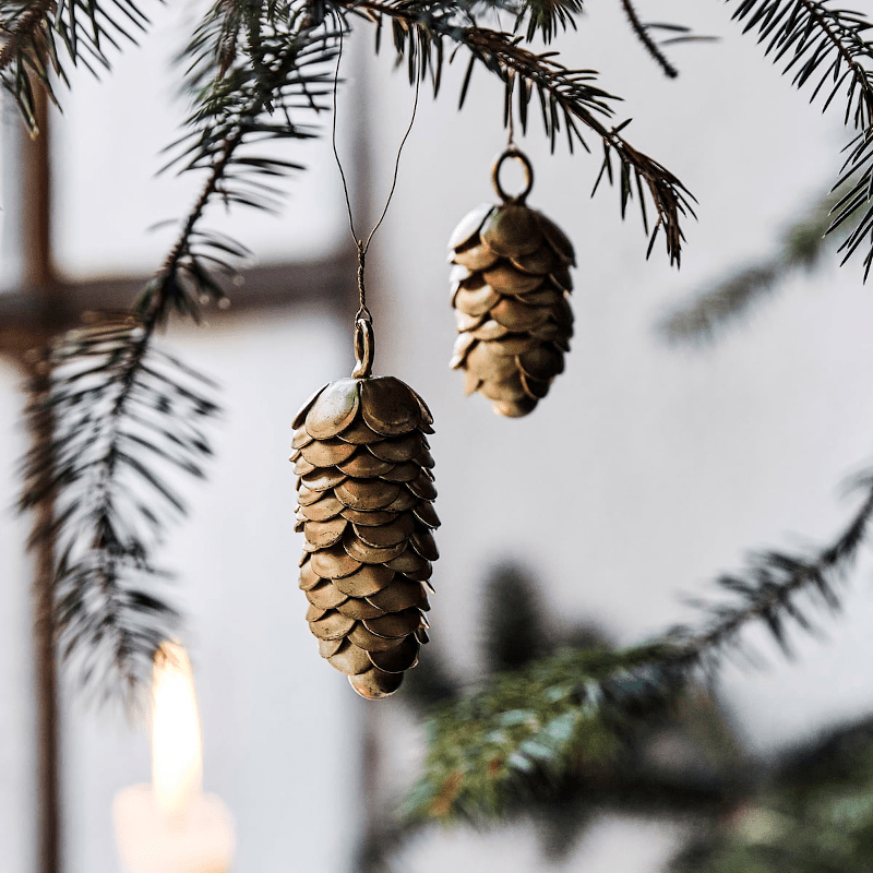 Ornament - Cone gold 2er Set von House Doctor