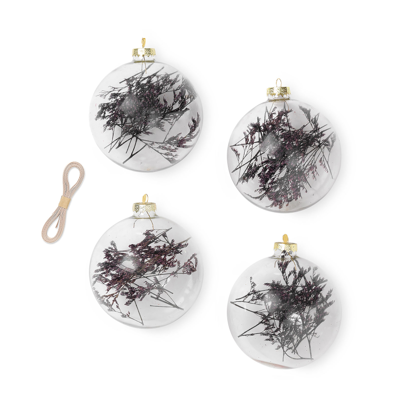 Ornament - Flora Purple L 4er Set von Ferm Living