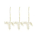 Ornament - Pearl gold 3er Set von House Doctor