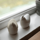 Osterdeko - Mini Hen white dot von dbkd