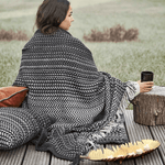 Outdoorkissen - SASKATOON ecru/schwarz
