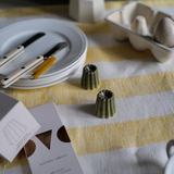 OVO Things - Kerzenhalter Porzellan Canele Melange Green