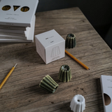 OVO Things - Kerzenhalter Porzellan Canele Melange Green