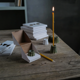OVO Things - Kerzenhalter Porzellan Canele Melange Green