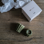OVO Things - Kerzenhalter Porzellan Canele Melange Green
