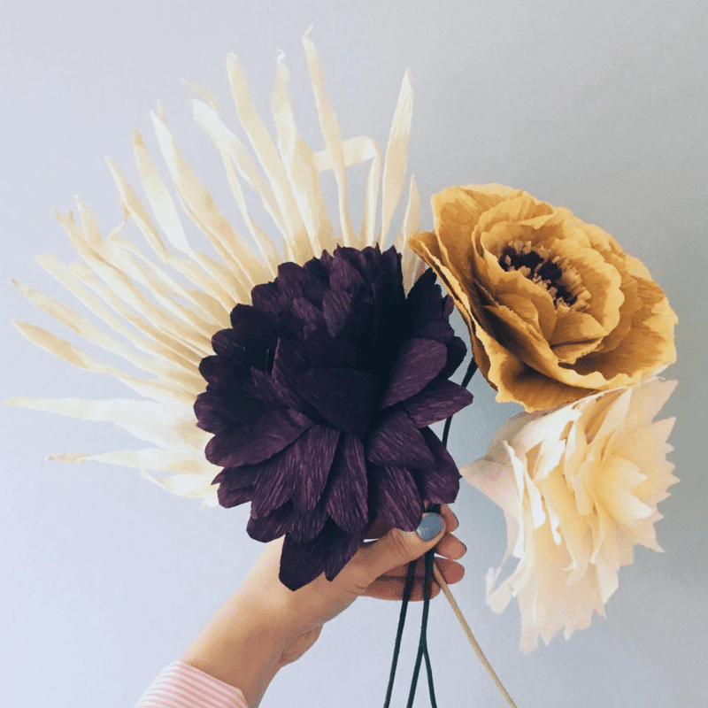Papierblume - Daisy purple von Studio About