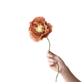 Papierblume - Ice Poppy dark ochra von Studio About
