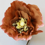 Papierblume - Ice Poppy dark ochra von Studio About