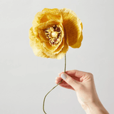 Papierblume - Ice Poppy ochra von Studio About
