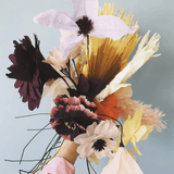 Papierblume - Peony aubergine von Studio About