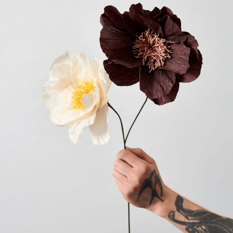Papierblume - Rhapsody rose sand von Studio About