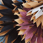 Papierstern schwarz mit Lichterkette von Madam Stoltz