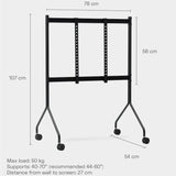 Pedestal - TV Ständer Moon Rollin Pearl