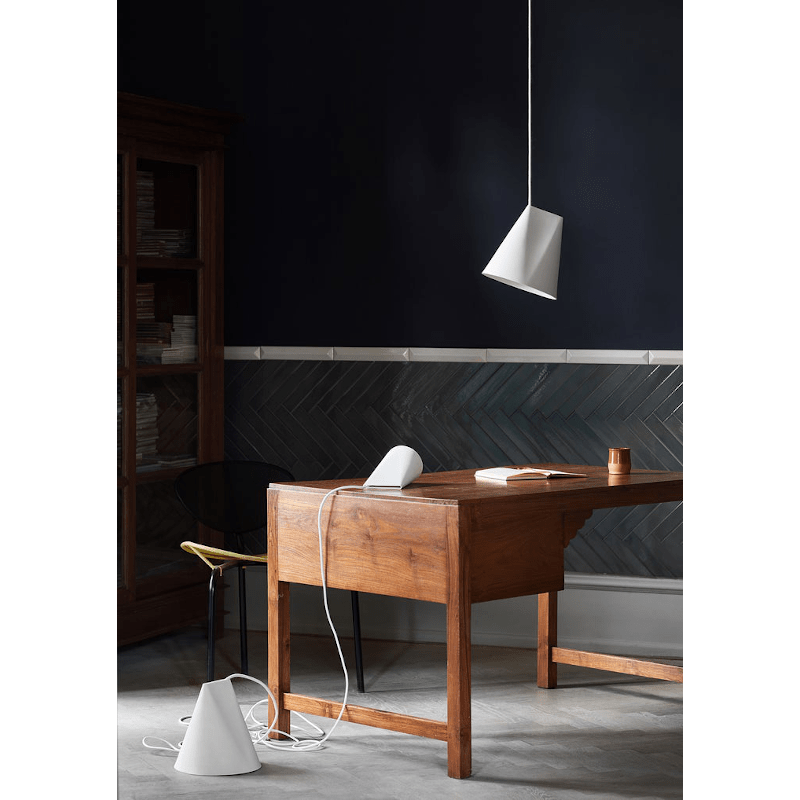 Pendelleuchte - Wide Ceramic White von Moebe