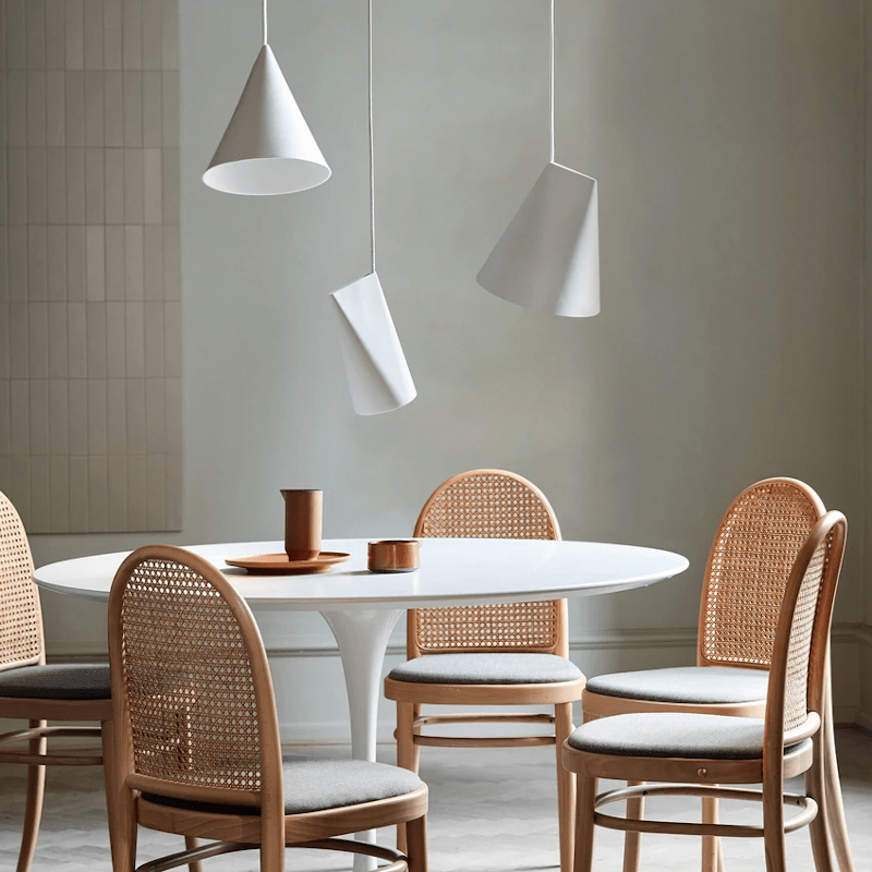 Pendelleuchte - Wide Ceramic White von Moebe