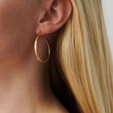 Pernille Corydon - Ohrring Creoles Oval gold 
