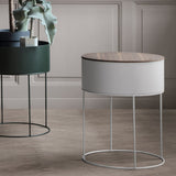 Plant Box rund hellgrau von Ferm Living