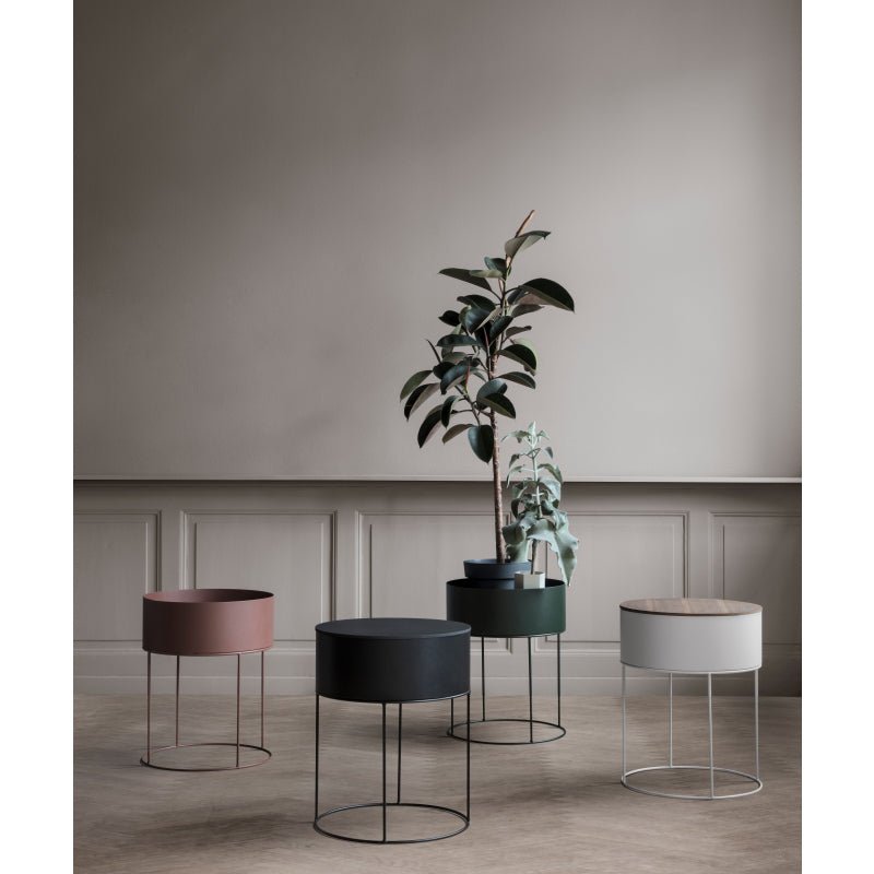 Plant Box rund hellgrau von Ferm Living