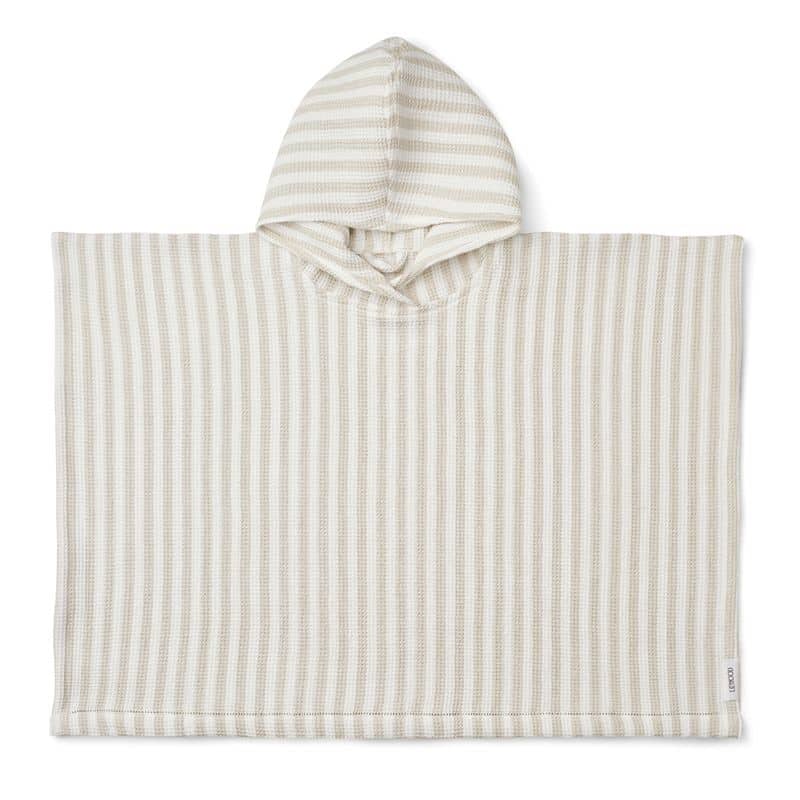 Poncho - Paco stripe crisp white/sandy von Liewood