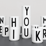 Porzellanbecher weiss von Design Letters