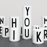 Porzellanbecher weiss von Design Letters