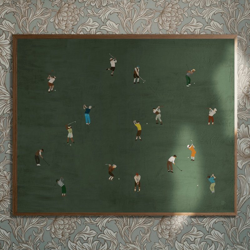 Poster – Golfers von Fine Little Day