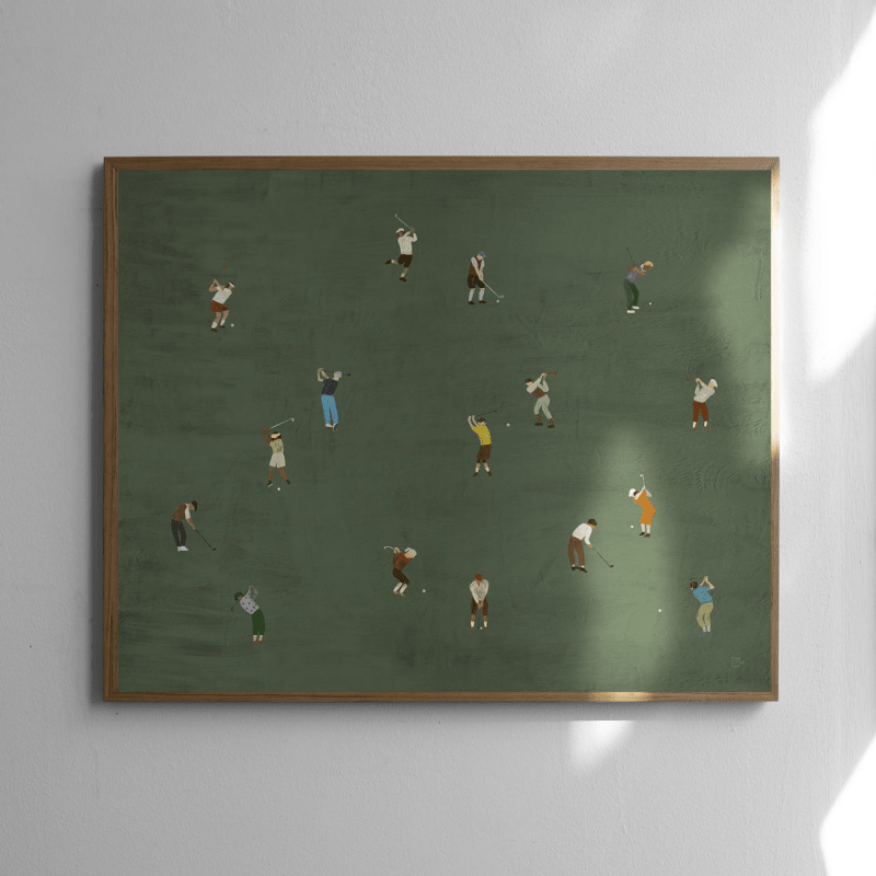 Poster – Golfers von Fine Little Day