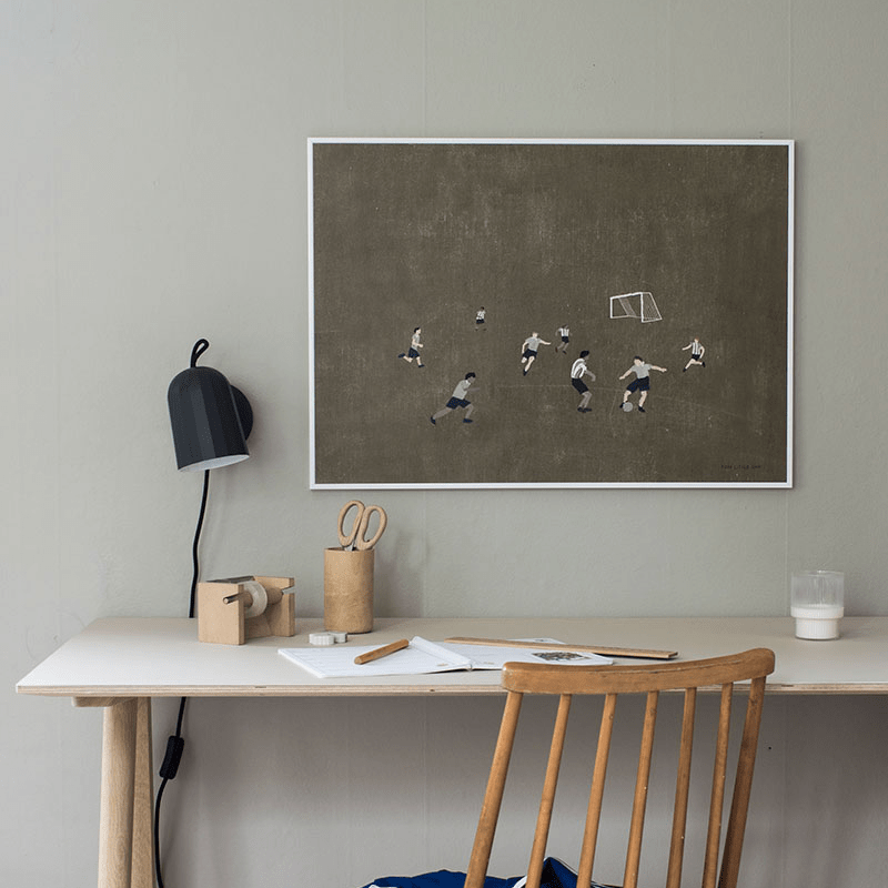 Poster - Soccer von Fine Little Day