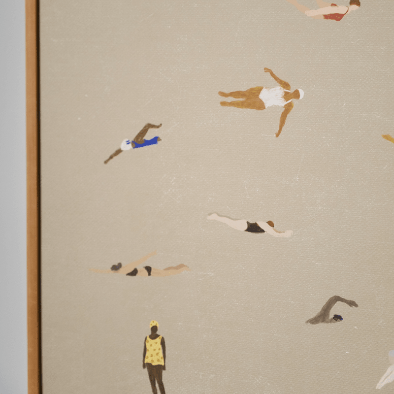 Poster - Swimmers sand von Fine Little Day