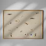 Poster - Swimmers sand von Fine Little Day