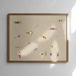 Poster - Swimmers sand von Fine Little Day