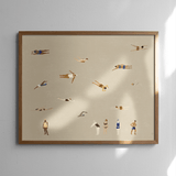 Poster - Swimmers sand von Fine Little Day