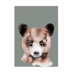Postkarte – Braunbär von NUUKK