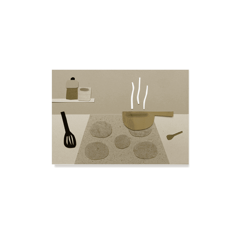 Postkarte - Cooking von Ted & Tone