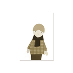 Postkarte - Girl von Ted & Tone