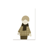 Postkarte - Girl von Ted & Tone